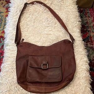 Jack Georges Voyager Collection 7614 Leather Crossbody